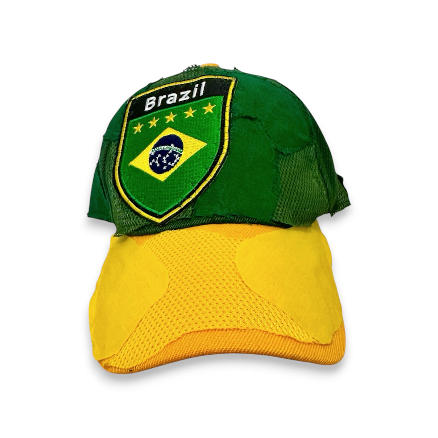 Brazil World Cup Patchwork Strap-back Hat